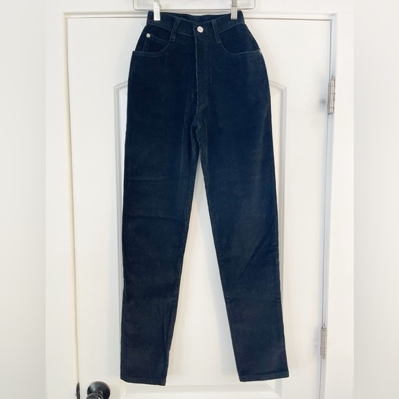 Vintage Deadstock MDM Designs Corduroy Pant Black - 0 - Picture 1 of 6
